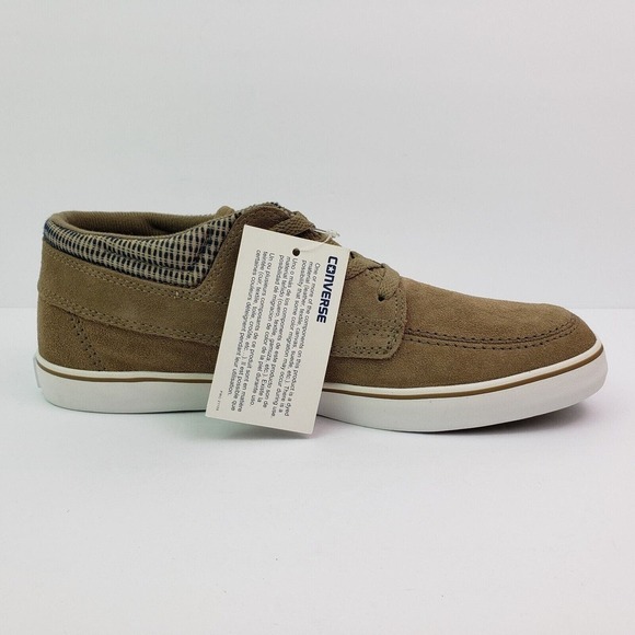 Converse Sea Star LS Mid Mens Size 10.5 Lead Gray Suede Skate Sneaker Shoes - Picture 4 of 11